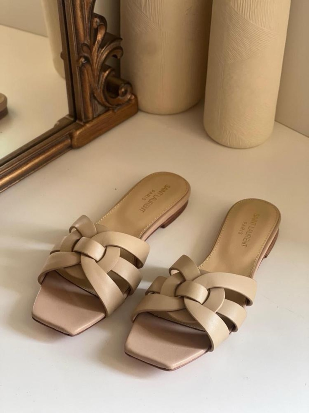 Saint Laurent Tribute Flat Sandal